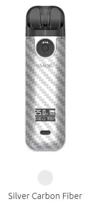 POD - Smok - Novo 4 - Стальное углеродное волокно (Silver Carbon Fiber) - 5-25вт - 2мл - 800mAh