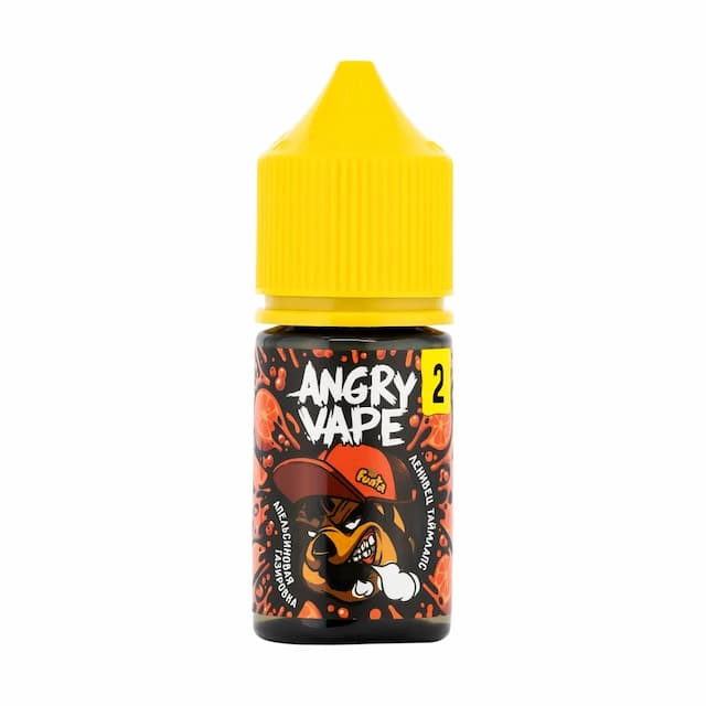 Жидкость - Angry Vape - №2 - Ленивец Таймлапс (Апельсиновая Газировка) - 30мл - Salt (м)