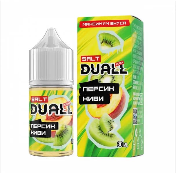 Жидкость - DUALL - EXTRA LIGHT - (Персик киви) - 30мл - Salt