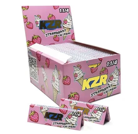 Бумага для самокруток KZR клубничное мороженное