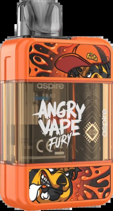 POD - Brusko - Angry Vape Fury - Оранжевый (Orange) - 15вт - 4,5мл - 650mAh
